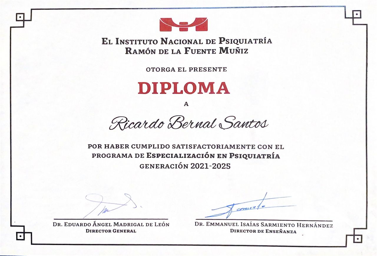 Doctor's credential certificate 2