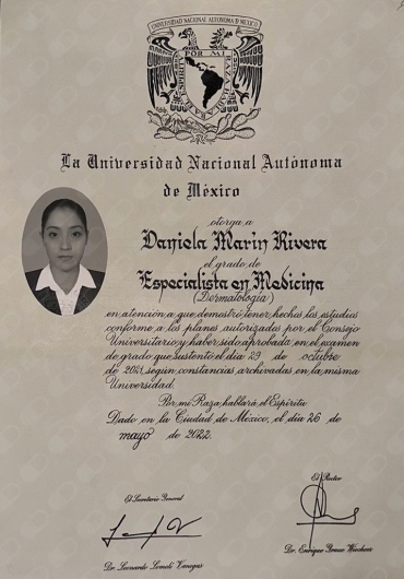 Doctor's credential certificate 2