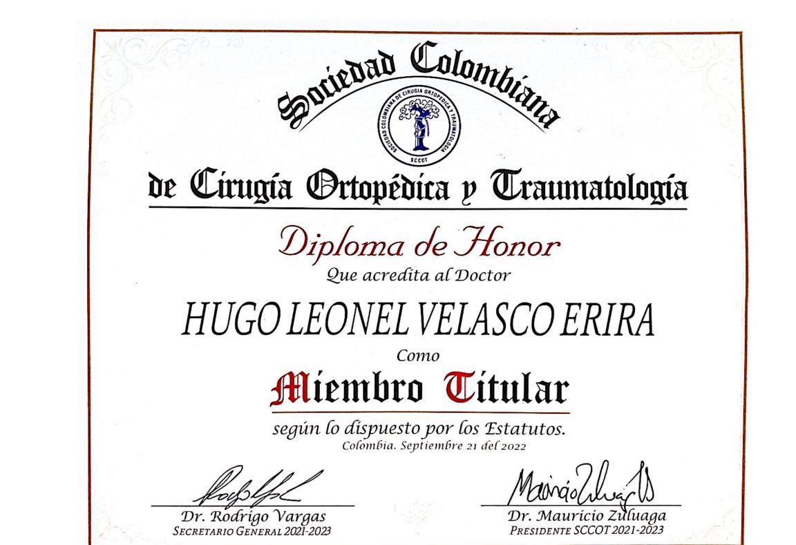 Doctor's credential certificate 1