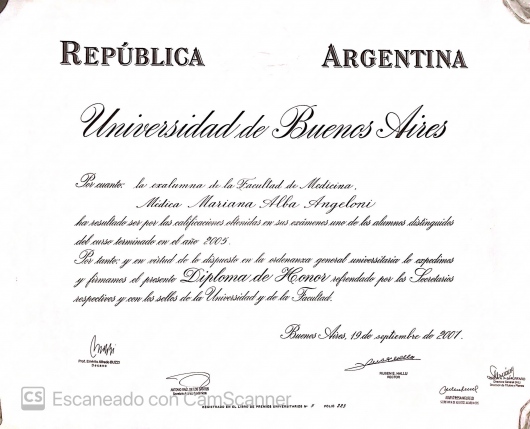 Doctor's credential certificate 2
