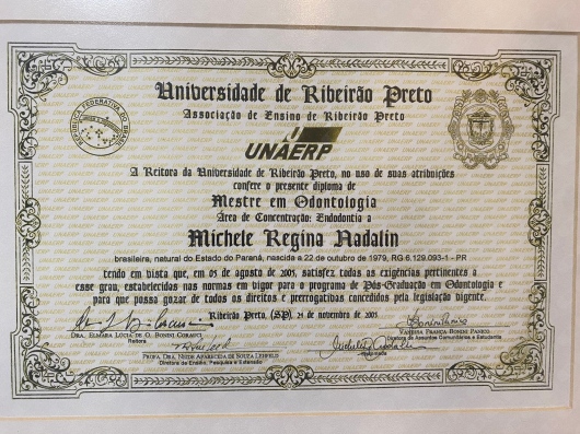 Doctor's credential certificate 2