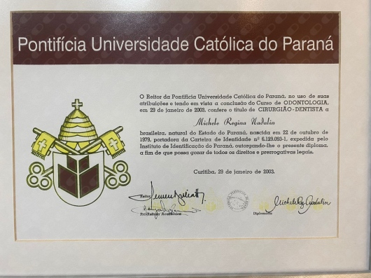 Doctor's credential certificate 3