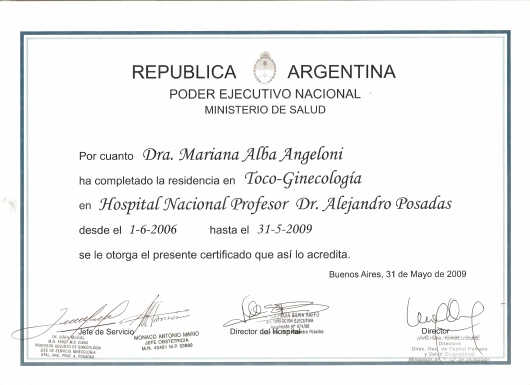 Doctor's credential certificate 4
