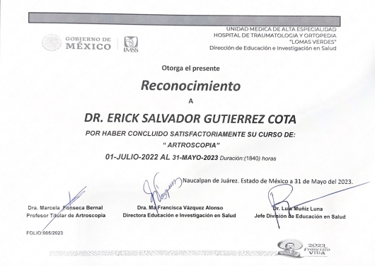 Doctor's credential certificate 4