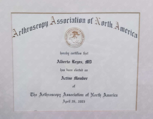Doctor's credential certificate 1