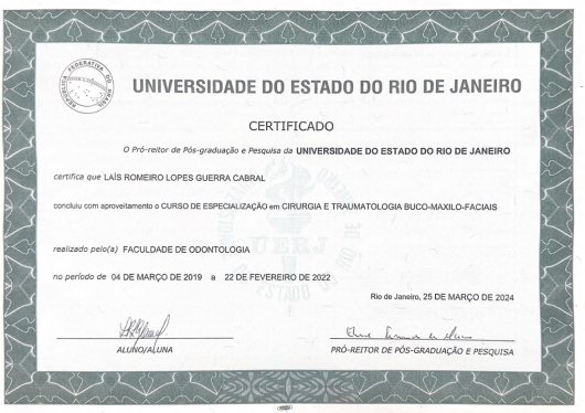 Doctor's credential certificate 1