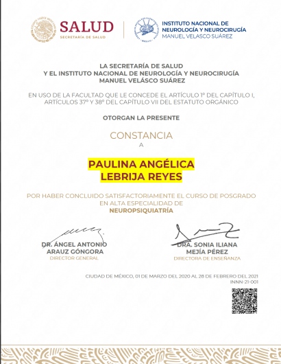 Doctor's credential certificate 1