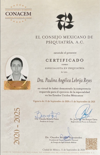 Doctor's credential certificate 2