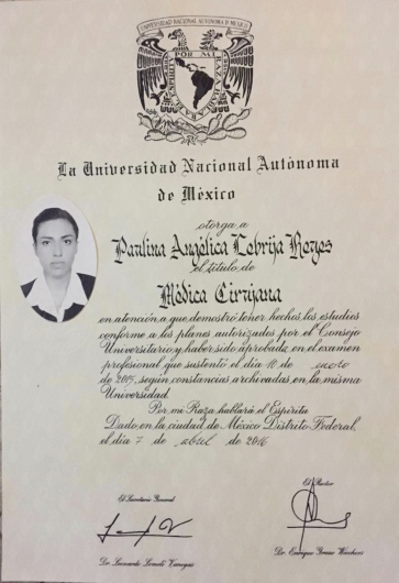 Doctor's credential certificate 3