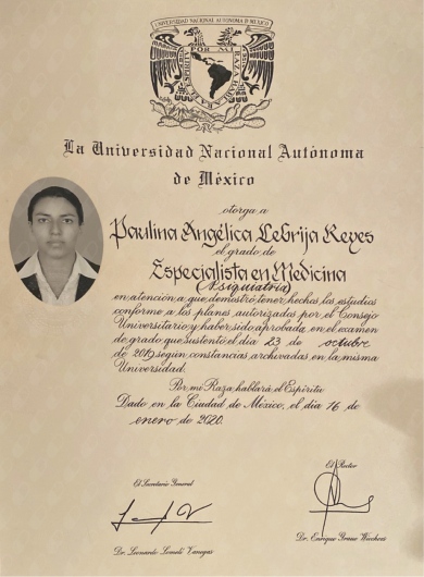 Doctor's credential certificate 4