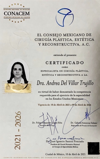 Doctor's credential certificate 1