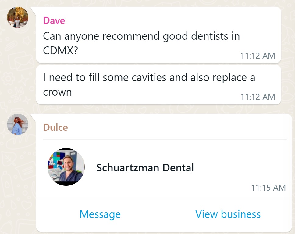 Recommendation screenshot