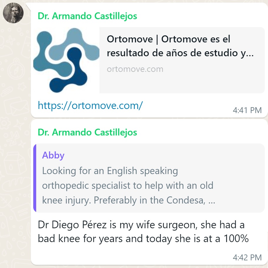 Recommendation screenshot