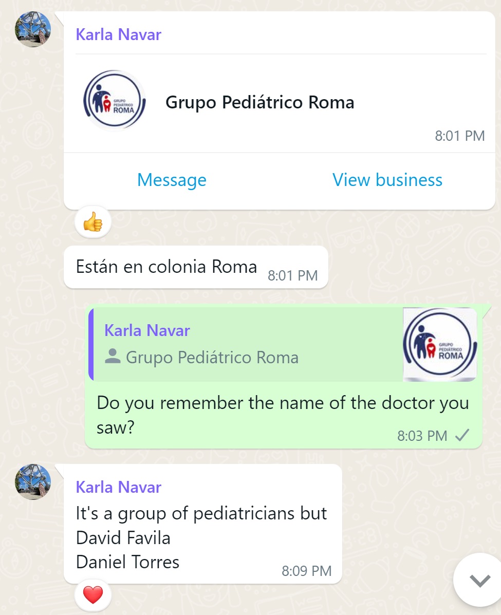 Recommendation screenshot