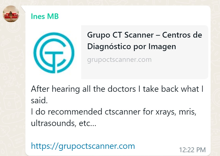 Recommendation screenshot