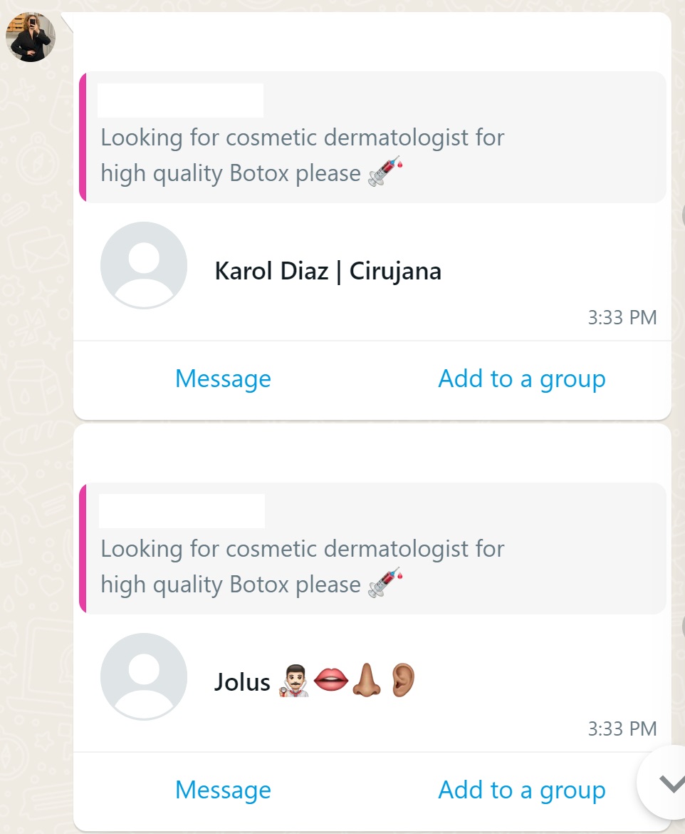 Recommendation screenshot