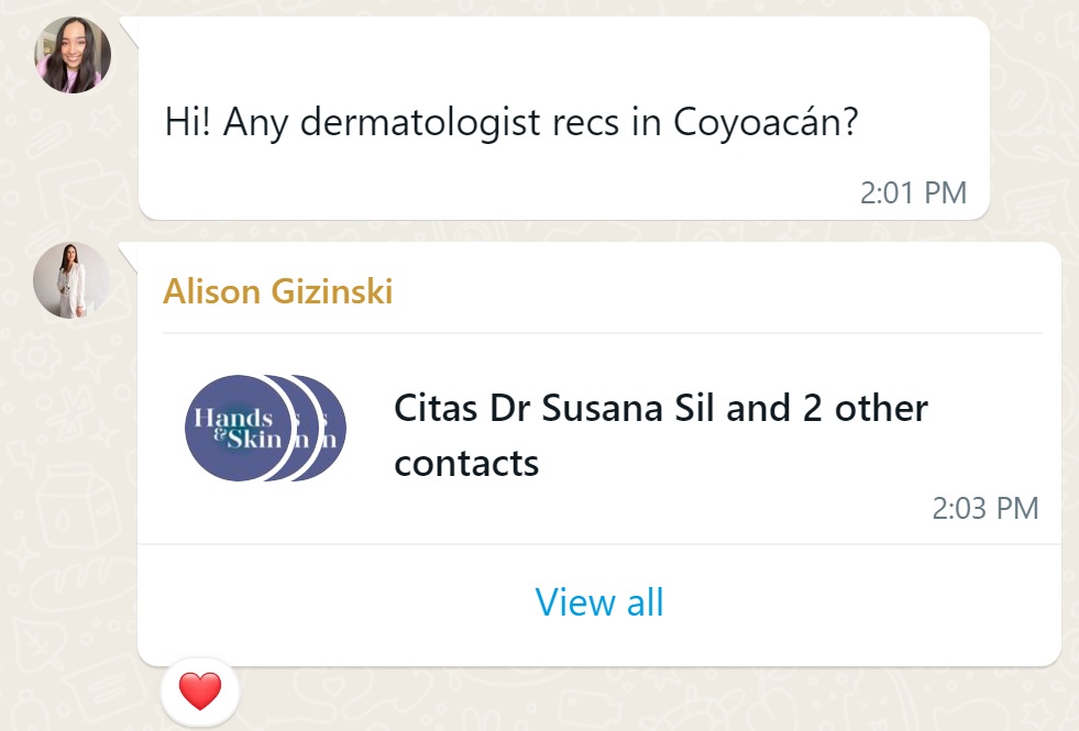 Recommendation screenshot