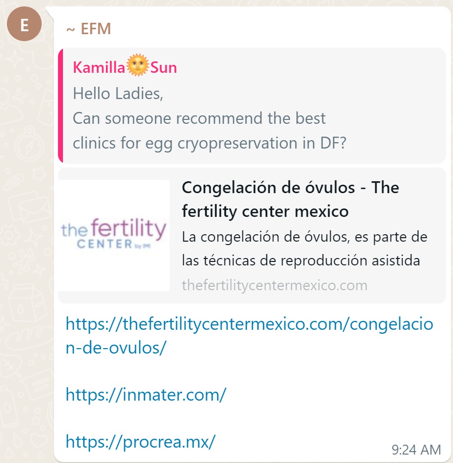 Recommendation screenshot