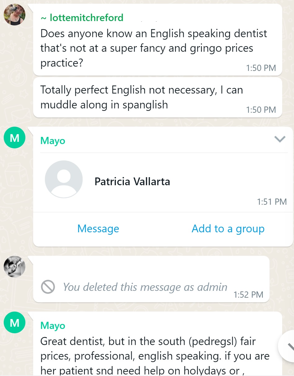 Recommendation screenshot