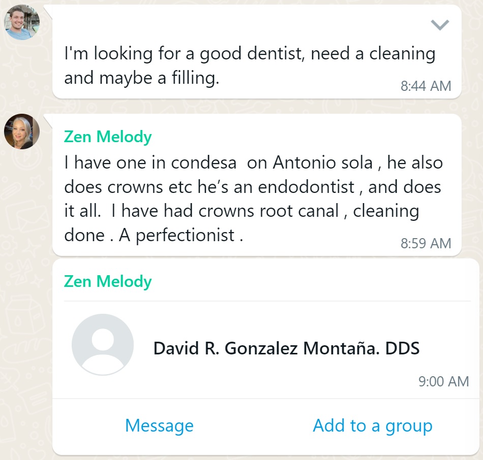 Recommendation screenshot