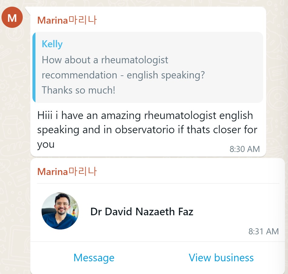 Recommendation screenshot