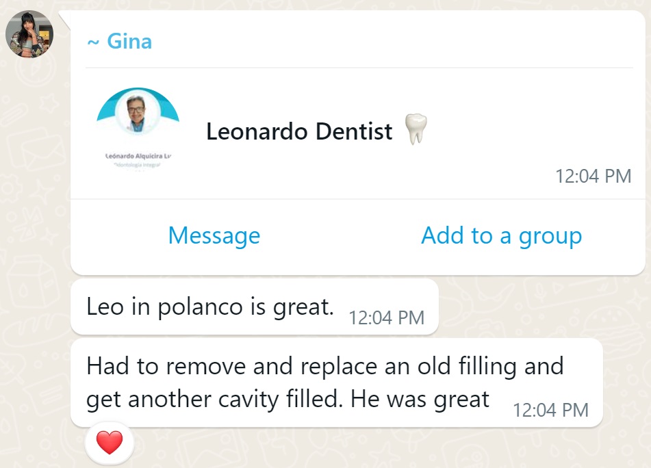 Recommendation screenshot