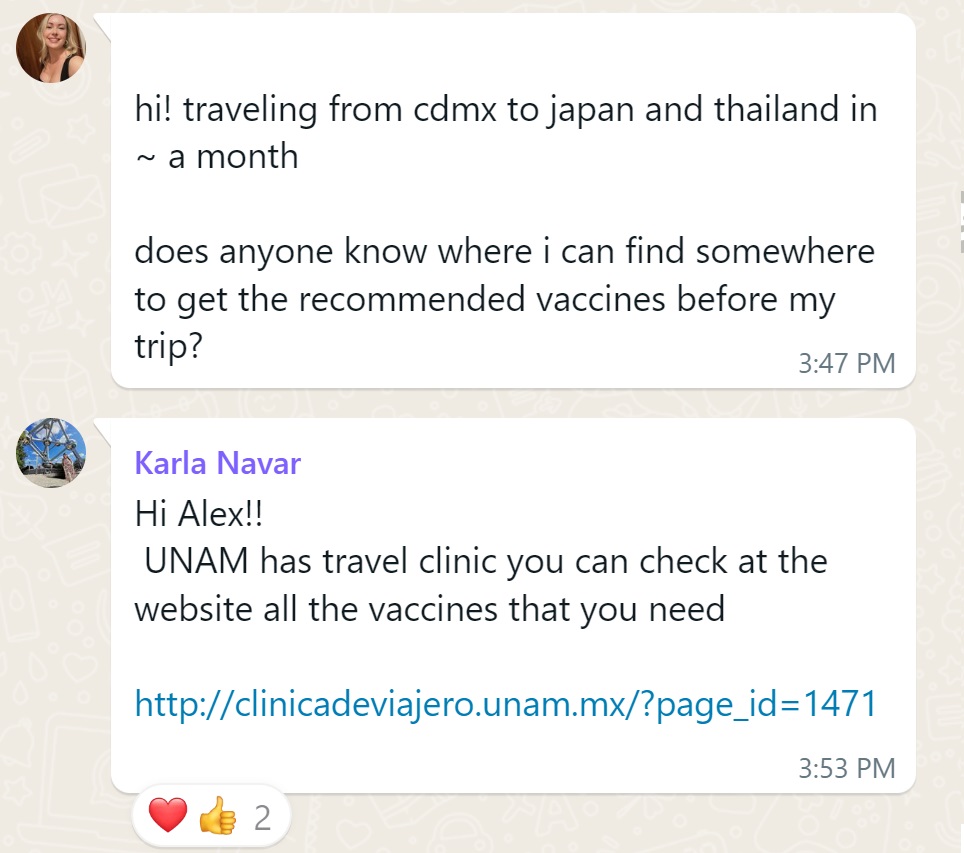 Recommendation screenshot
