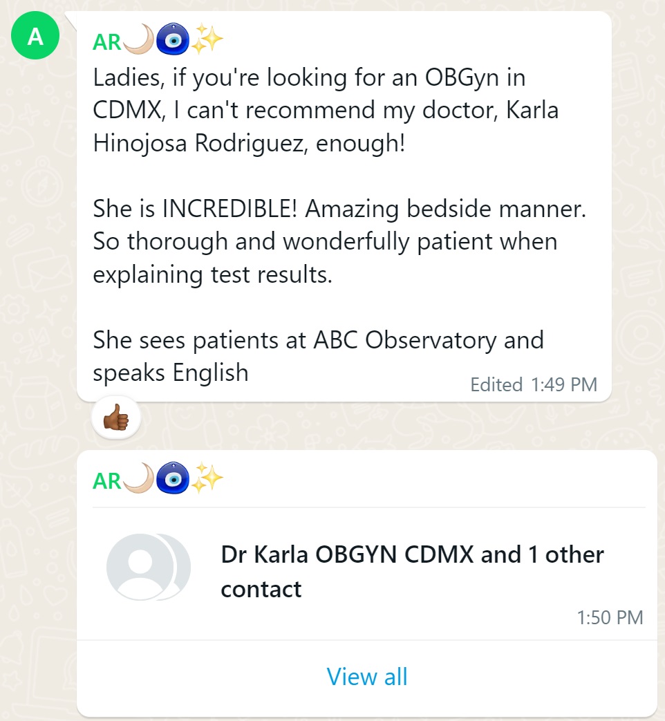 Recommendation screenshot