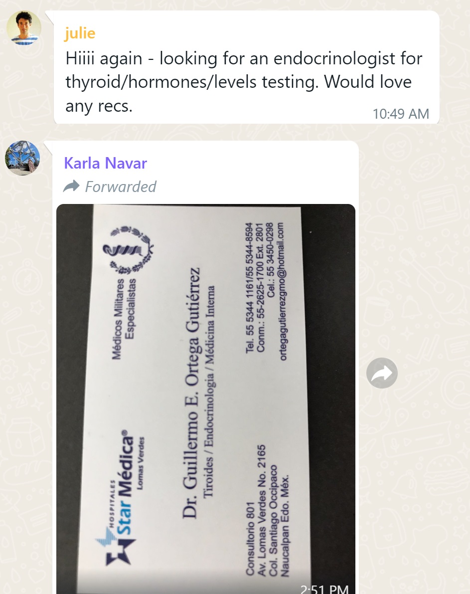 Recommendation screenshot