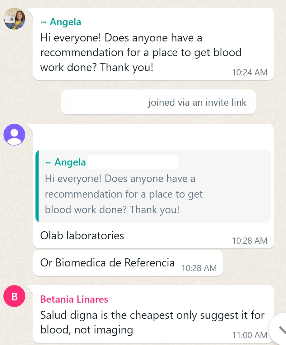Recommendation screenshot