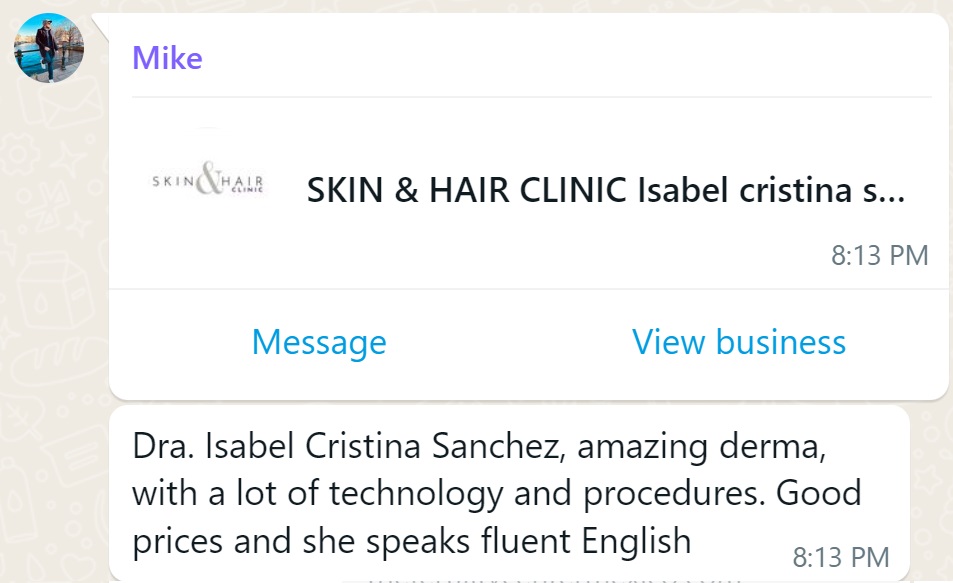 Recommendation screenshot