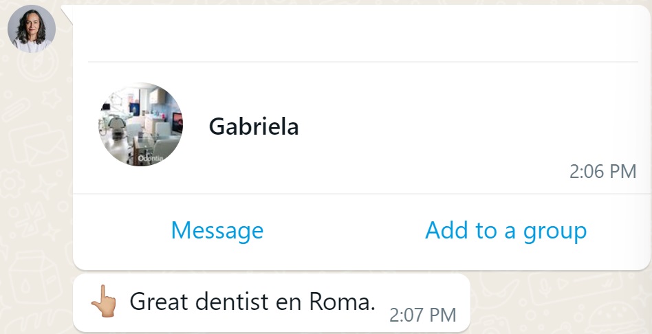 Recommendation screenshot
