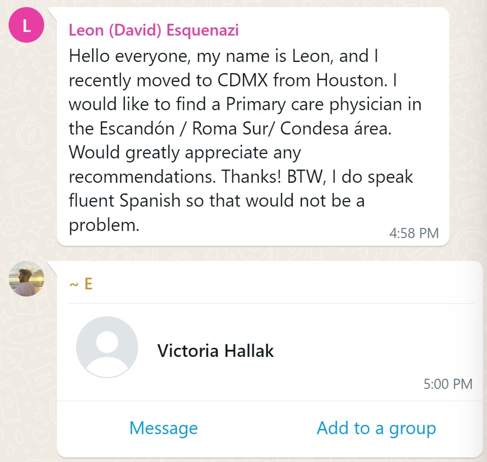 Recommendation screenshot