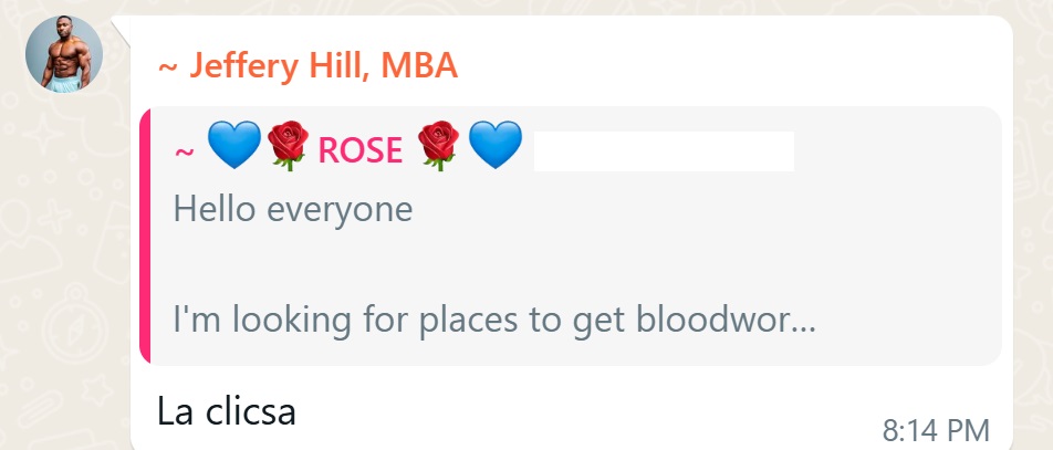 Recommendation screenshot