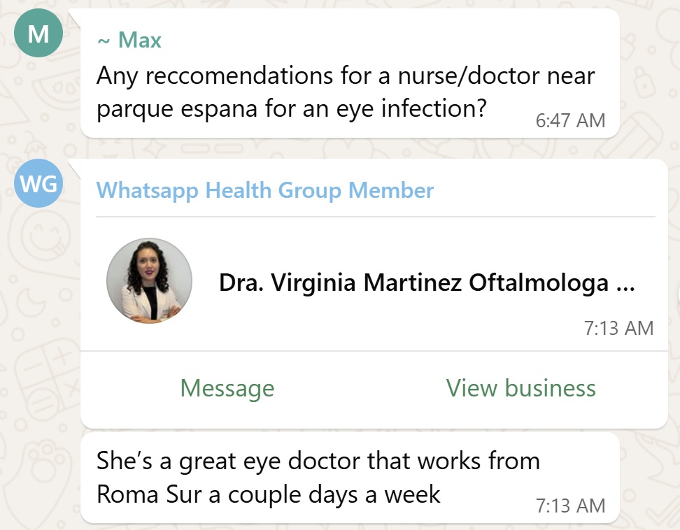 Recommendation screenshot