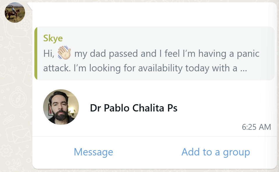 Recommendation screenshot