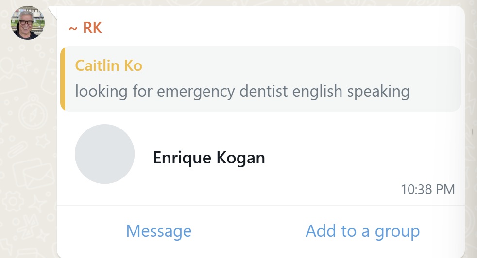 Recommendation screenshot