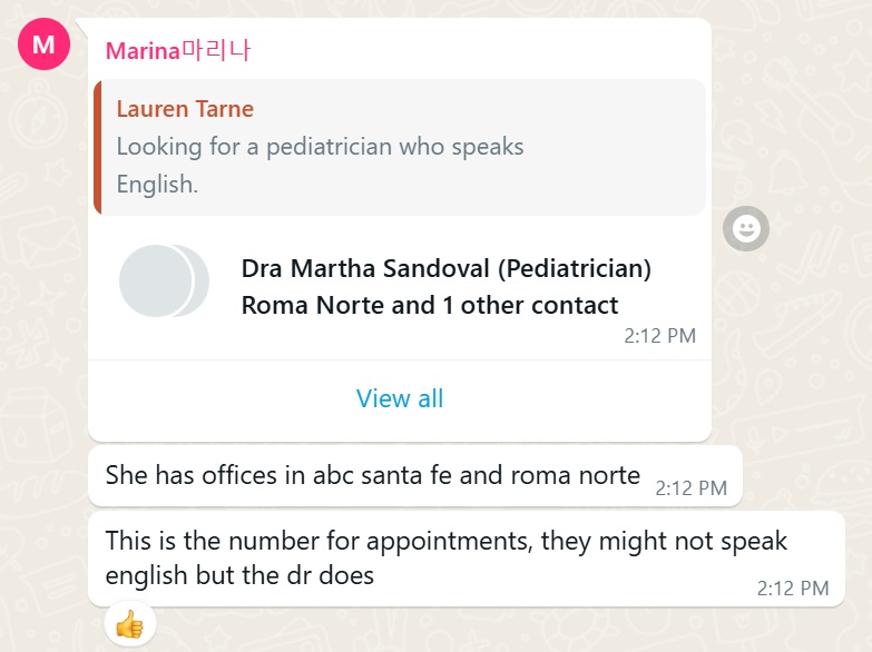 Recommendation screenshot