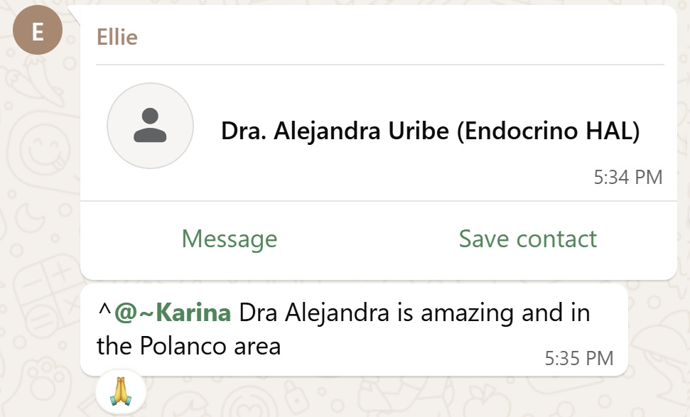 Recommendation screenshot