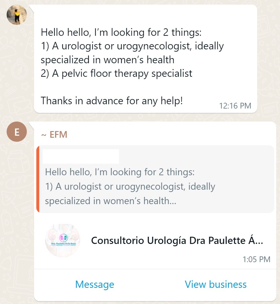 Recommendation screenshot