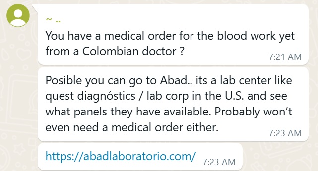 Recommendation screenshot