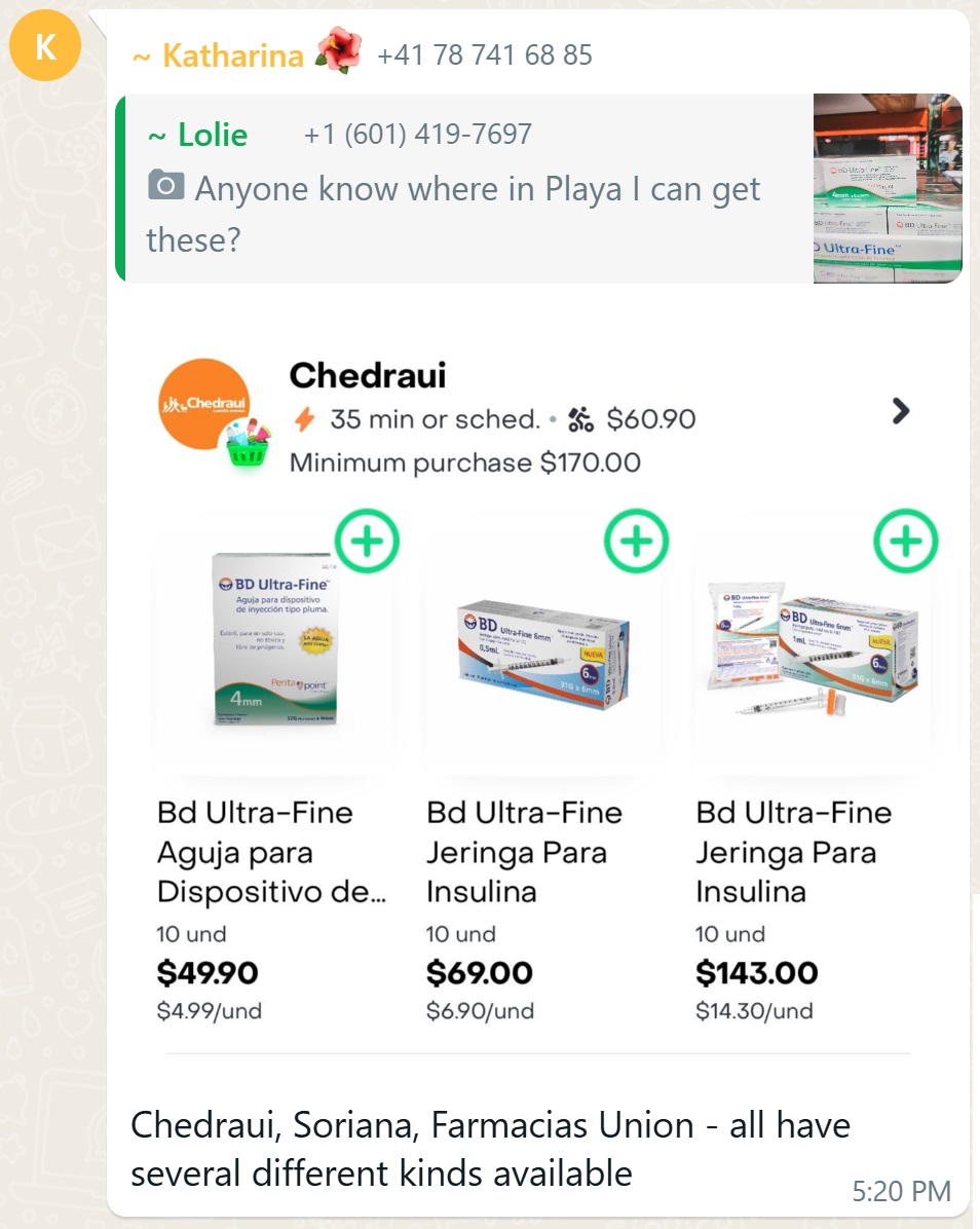 Recommendation screenshot
