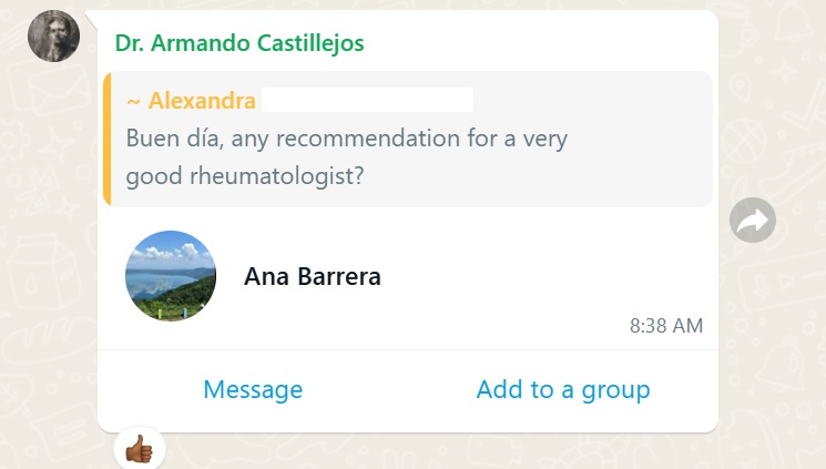 Recommendation screenshot