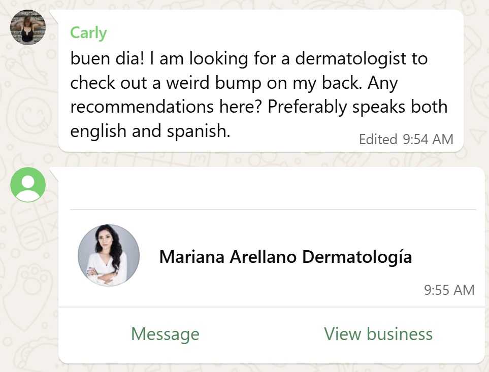 Recommendation screenshot