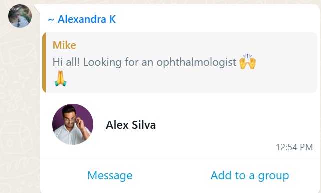 Recommendation screenshot