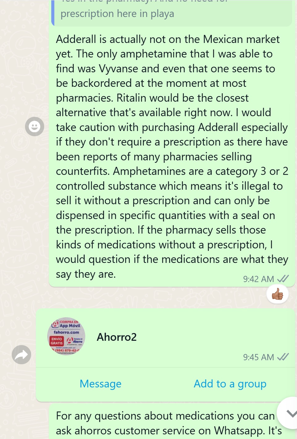 Recommendation screenshot